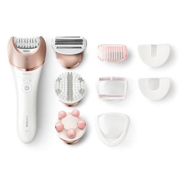 PHILIPS Epilator BRE 650 00, Bela/Roza - Image 2