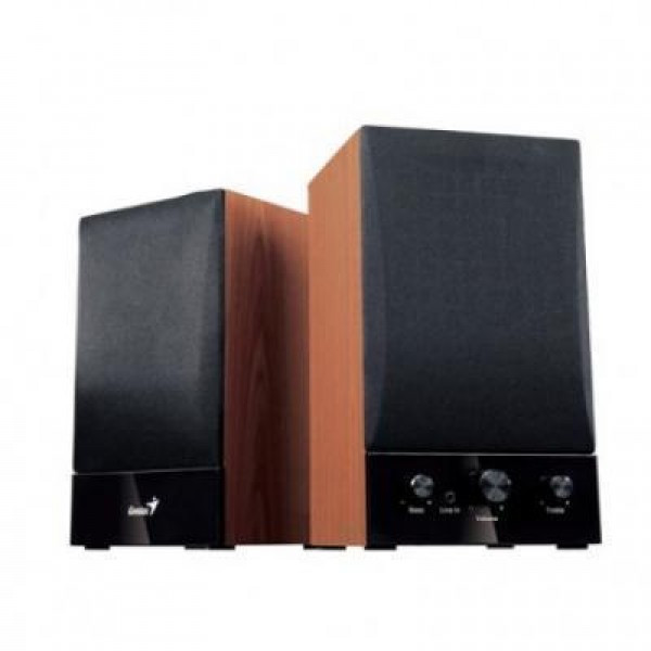 GENIUS SP-HF1250B 2.0 Hi-Fi zvučnici (Wood/Black) - 31731022100 2.0, 40W, 20Hz-20KHz, 85dB
