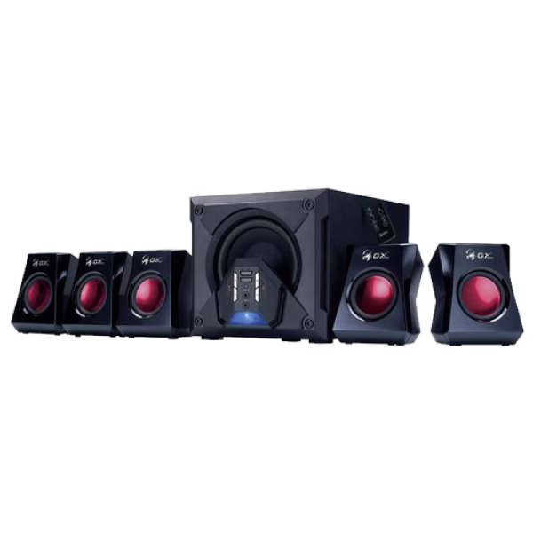 GENIUS SW-G5.1 3500 GX Gaming Speakers 5.1, 80W, 50Hz-20KHz, Drvo (woofer), plastika (sateliti)