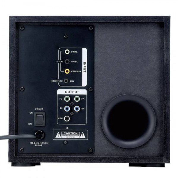 GENIUS SW-G5.1 3500 GX Gaming Speakers 5.1, 80W, 50Hz-20KHz, Drvo (woofer), plastika (sateliti) - Image 3