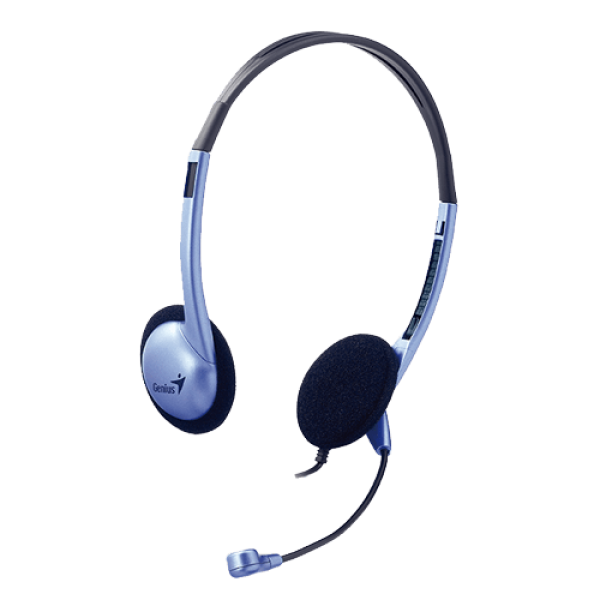 GENIUS žične slušalice HS-02B (Plava) Traka preko glave, Stereo, 20Hz - 20KHz, 108dB