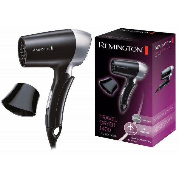 REMINGTON Fen za kosu Travel Dryer 1400 D2400 Putni, Crna/Siva, 2, 1400 W - Image 2