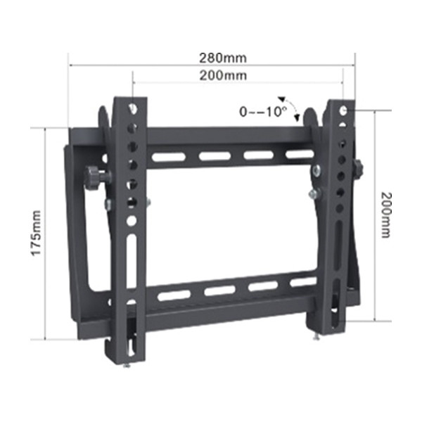 TV nosač Alpha Support TILT 17"-42" do 30kg crn