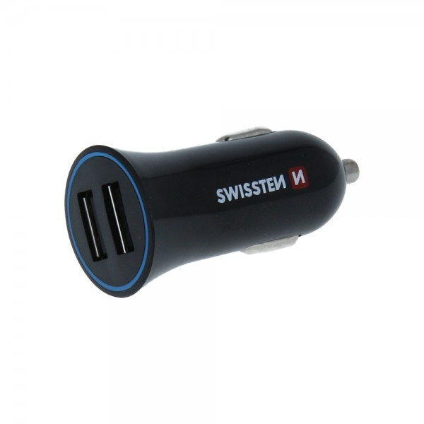 SWISSTEN Auto Punjac 2.4A 2xUsb Micro (Crna) - Image 3