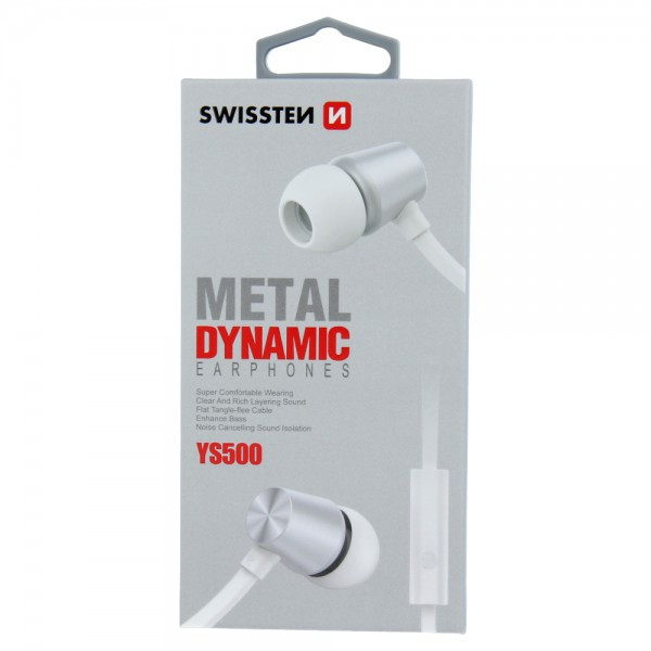 SWISSTEN Slusalice Dynamic YS500 (Srebrno-Bela) - Image 2