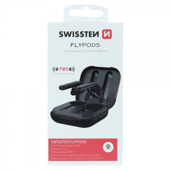 SWISSTEN Bluetooth TWS Slusalice FlyPods (Crna) - Image 2