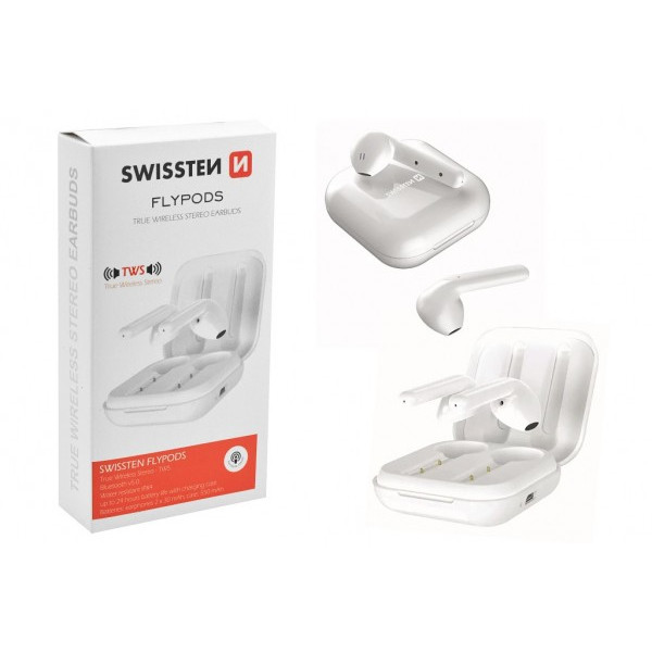 SWISSTEN Bluetooth TWS Slusalice FlyPods (Bela) - Image 5