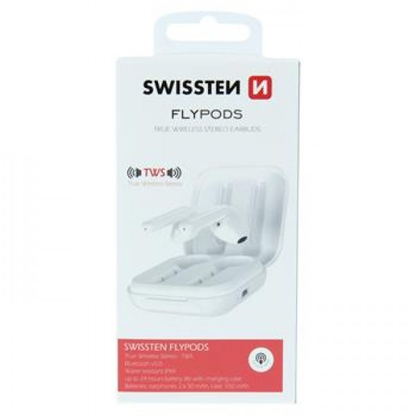 SWISSTEN Bluetooth TWS Slusalice FlyPods (Bela) - Image 3