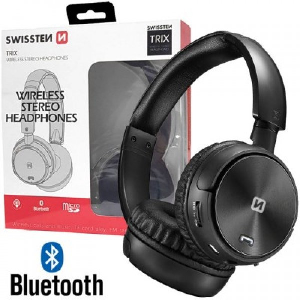SWISSTEN Slusalice Velike WiFi Stereo Trix (Crna) - Image 2