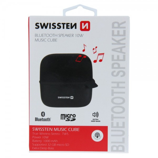SWISSTEN Bluetooth Zvučnik Music Cube (Crna) - Image 2