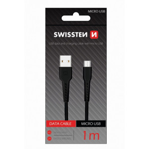 SWISSTEN USB Data Cable 1m Micro (Crna)