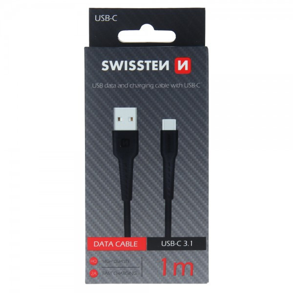 SWISSTEN USB Data Cable 1m Type-C (Crna) - Image 3