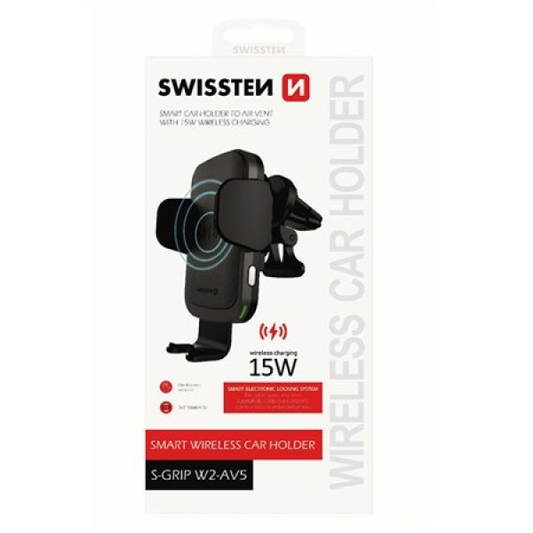 SWISSTEN Auto-drzac WiFi punjac S-Grip W2-AV5 (Crna) - Image 2