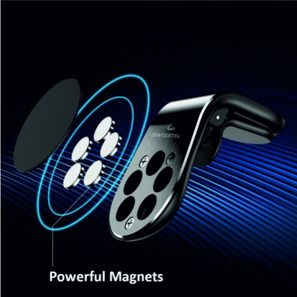 SWISSTEN Auto-drzac Magnetni EasyMount (Siva) - Image 4