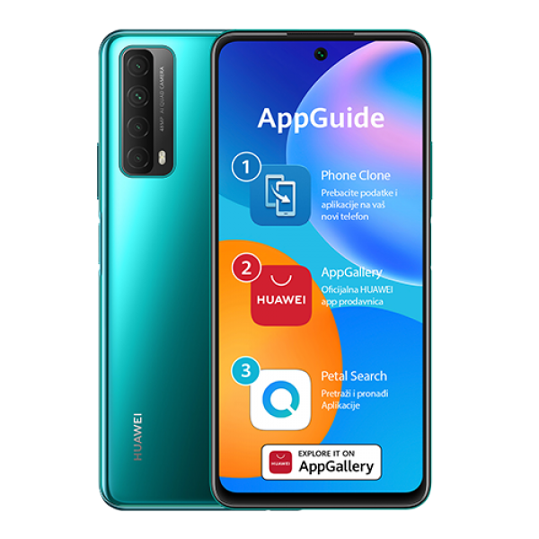 HUAWEI P Smart (2021), 6.67", 4/128GB, 48 Mpix + 8 Mpix + 2 Mpix + 2 Mpix (Zelena)