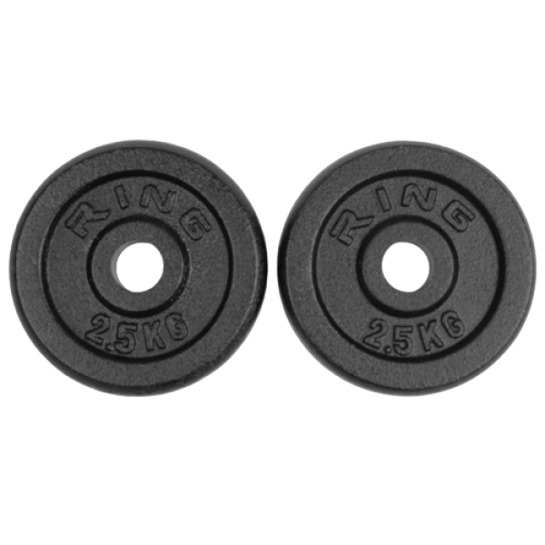 RING tegovi 2x2.5kg - RX PLO1-2.5 (Crna)