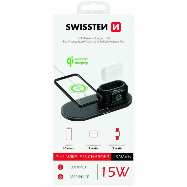 SWISSTEN WiFi Punjač 3u1 (Crna) - Image 5