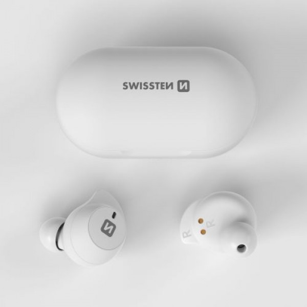 SWISSTEN TWS Slušalice StoneBuds Bluetooth (Bela) - Image 2