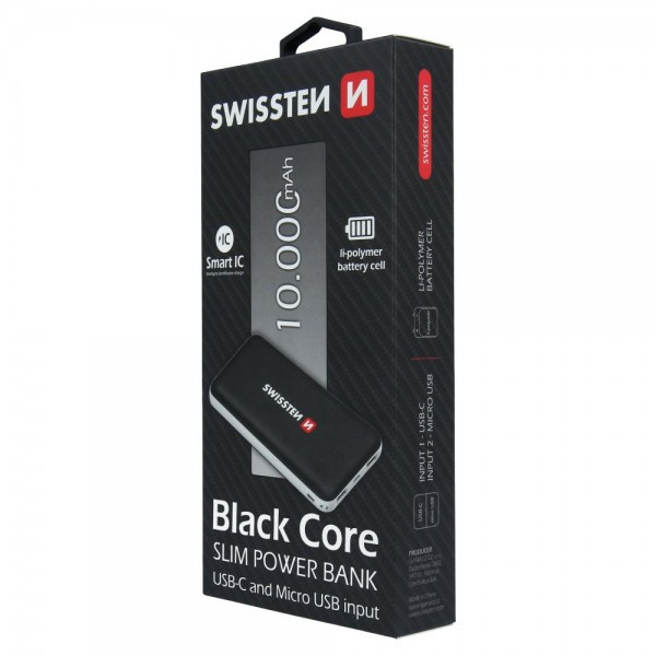 SWISSTEN PowerBank SlimCore 10.000mah type C (Crna) - Image 3