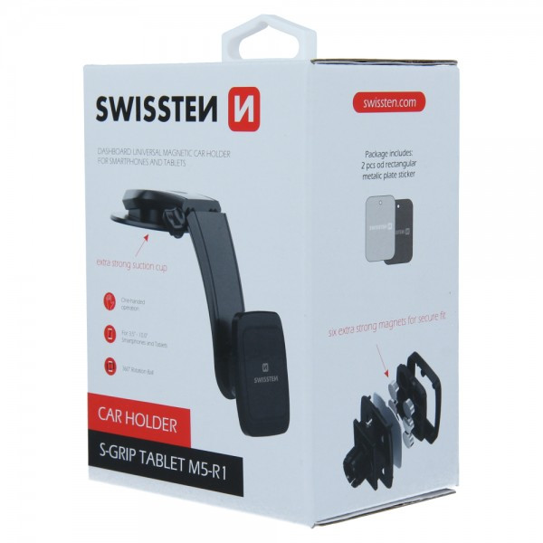 SWISSTEN Auto-drzac Magnetni S-grip M5-R1 (Crna) - Image 3