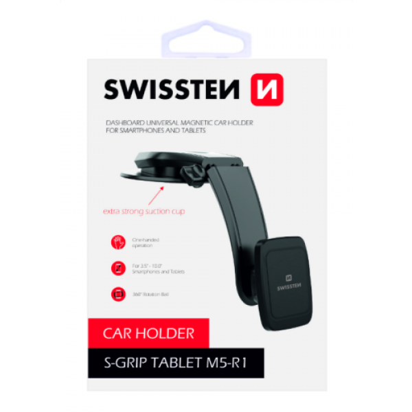 SWISSTEN Auto-drzac Magnetni S-grip M5-R1 (Crna) - Image 2