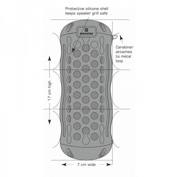 SWISSTEN Bluetooth Zvučnik X-BOOM (Crna) - Image 5