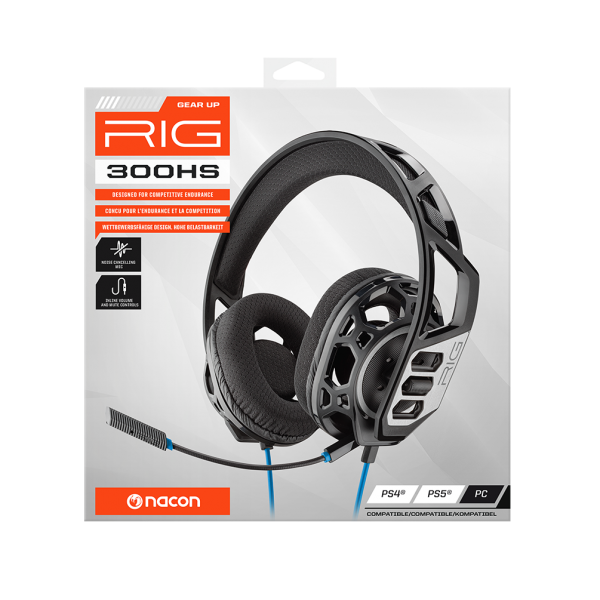 NACON RIG Oprema gaming slusalice 300HS (Crna) - Image 2