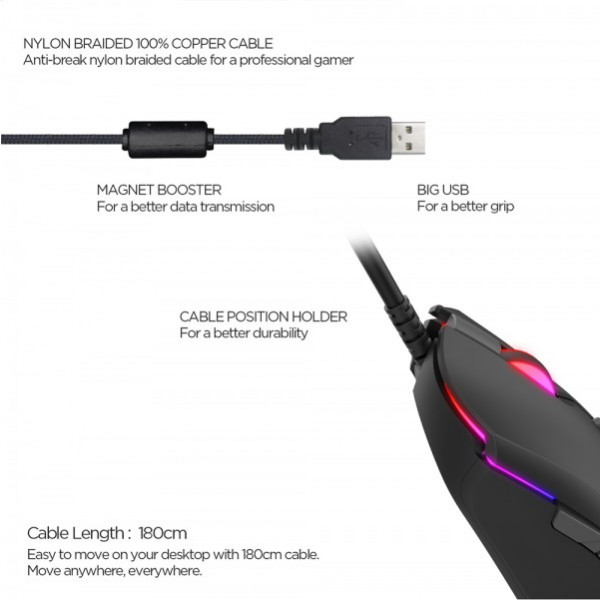 FANTECH Miš Gaming X17 Blake (Crna) - Image 3
