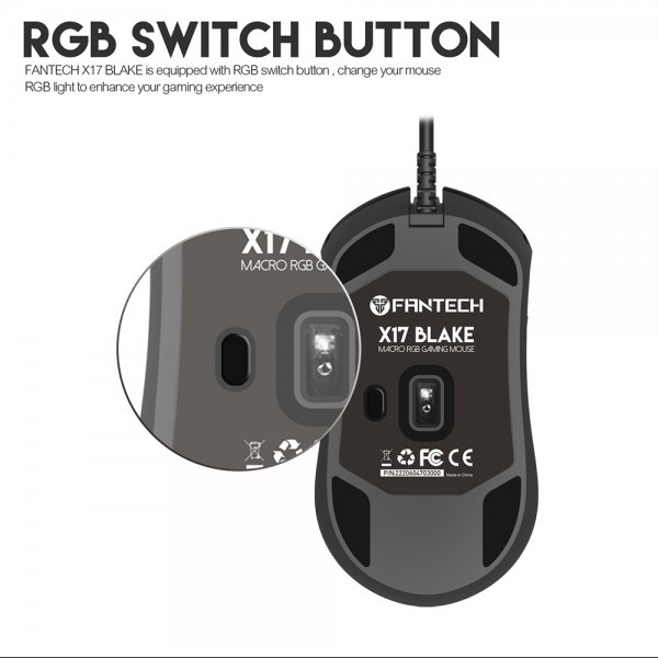 FANTECH Miš Gaming X17 Blake (Crna) - Image 2