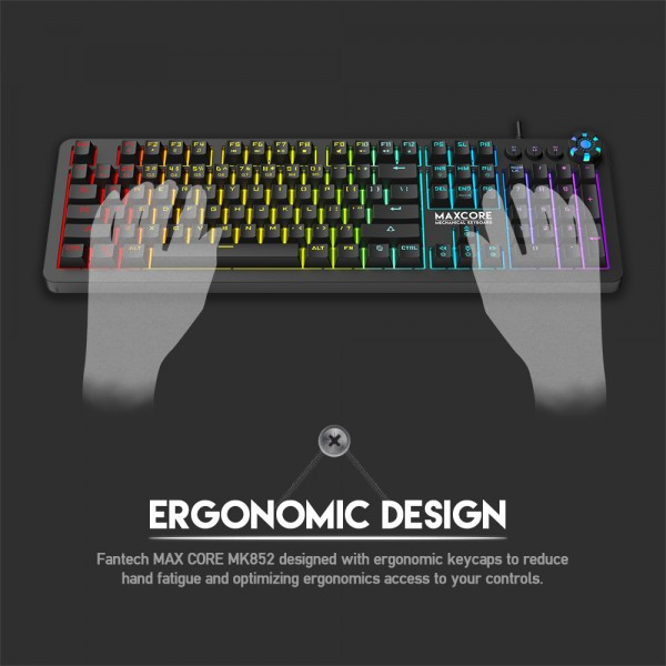 FANTECH Tastatura MK852 Max Core (Crna Braon) - Image 4