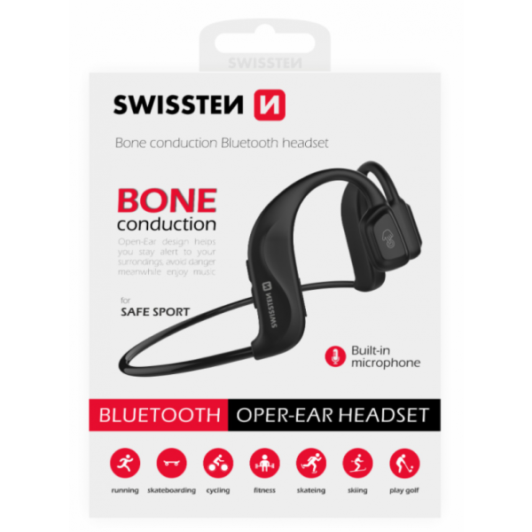 SWISSTEN Bluetooth Slušalice  Bone (Crna)