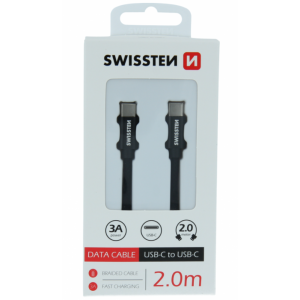 SWISSTEN USB cable Type C na Type C  2m  (Crna)