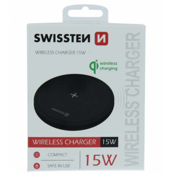SWISSTEN WiFi Punjac 15W fast (Crna)