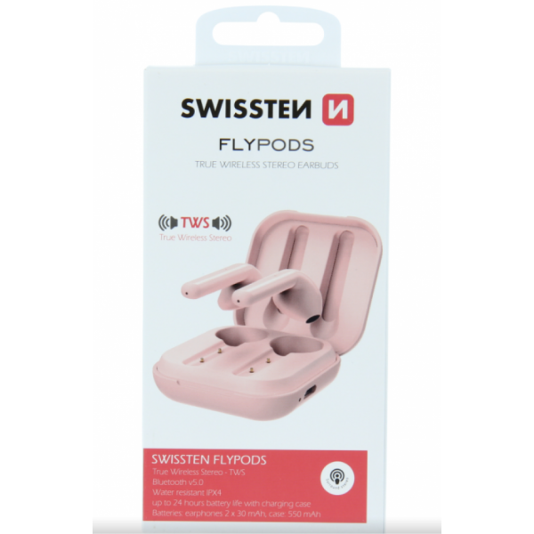 SWISSTEN Bluetooth TWS Slusalice FlyPods (Roza)