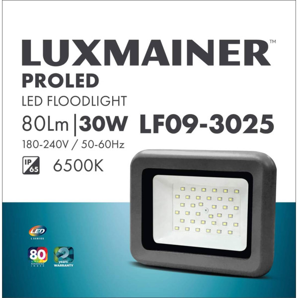 LUXMAINER Led Reflektor 30W LF09-3025 6400K - Image 2