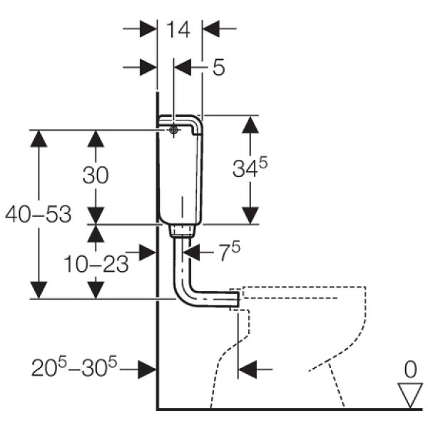 GEBERIT Vodokotlić Fontana AP112 - Image 3