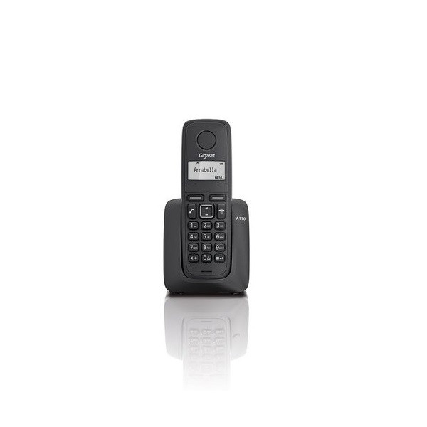 SIEMENS Gigaset Bežični telefon A116 - Crni - Image 2