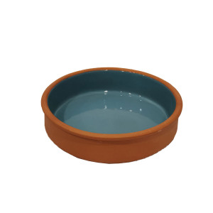 TEXELL TCP-B340 Posuda keramička okrugla unutrašnja plava glazura 16x4 cm