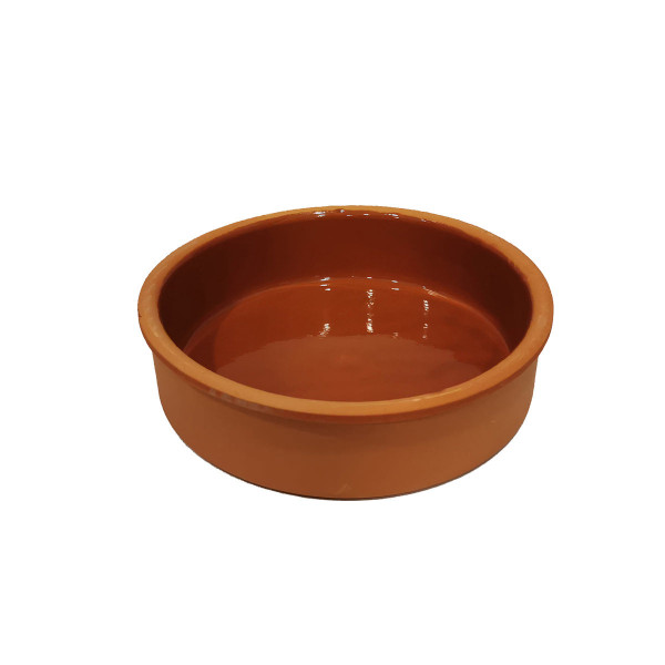 TEXELL TCP-B339 Posuda keramička okrugla unutrašnja braon glazura 16x4 cm