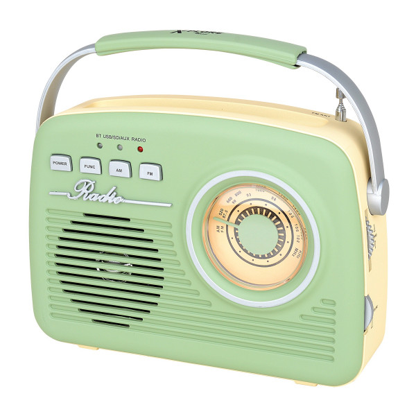 XPLORE Retro stilski radio plejer XP5409 Zeleni