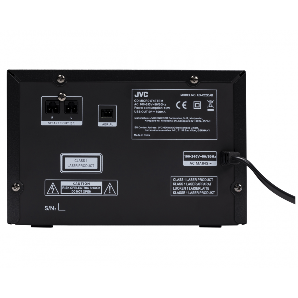 JVC UX-C25DAB Mikro linija snage 2x7W, CD player, USB, Bluetooth - Image 6