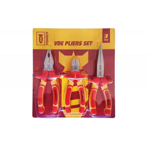 Bomber Set VDE klešta 3 kom