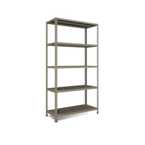 ANEMOS Metalna polica KIT 188 x 100 x 40 cm 5 x 65 kg - siva