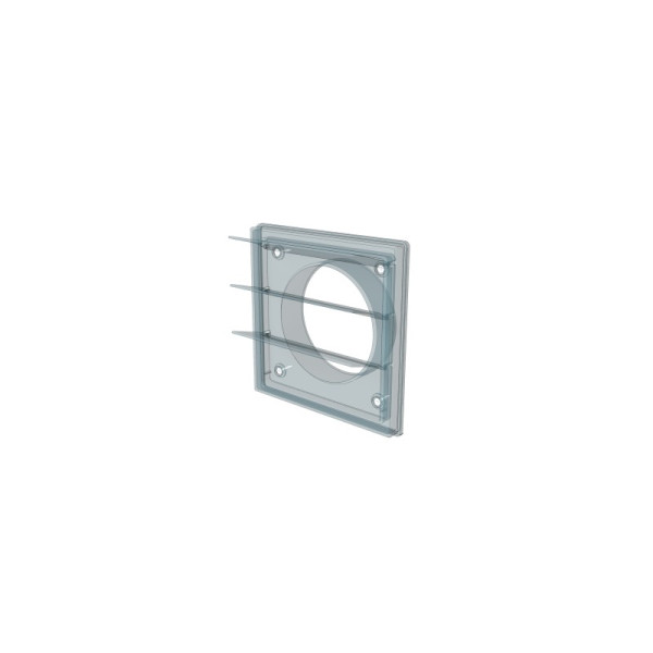 Ventilaciona rešetka gravitaciona PVC f-100mm 150x150mm siva - Image 8