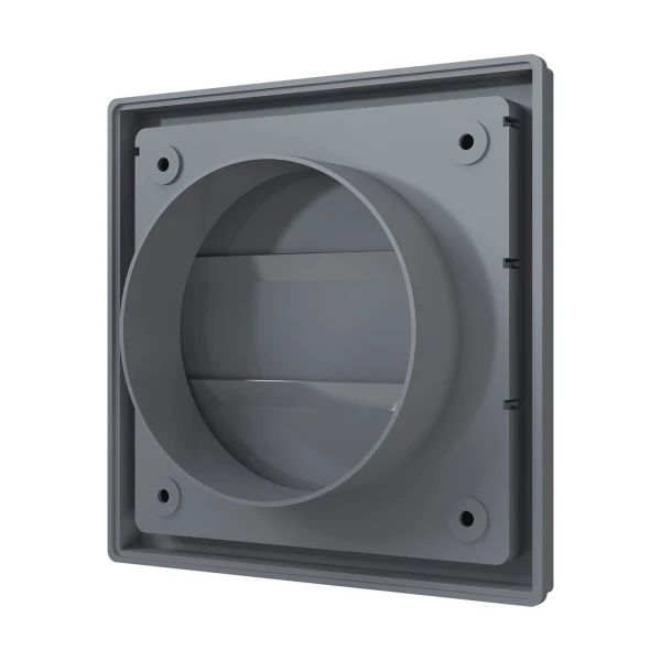 Ventilaciona rešetka gravitaciona PVC f-100mm 150x150mm siva - Image 4