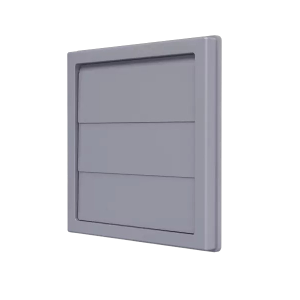 Ventilaciona rešetka gravitaciona PVC f-100mm 150x150mm siva