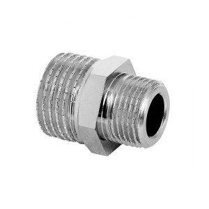 Dupli nipl redukovani 1/2"-3/8" hromiran