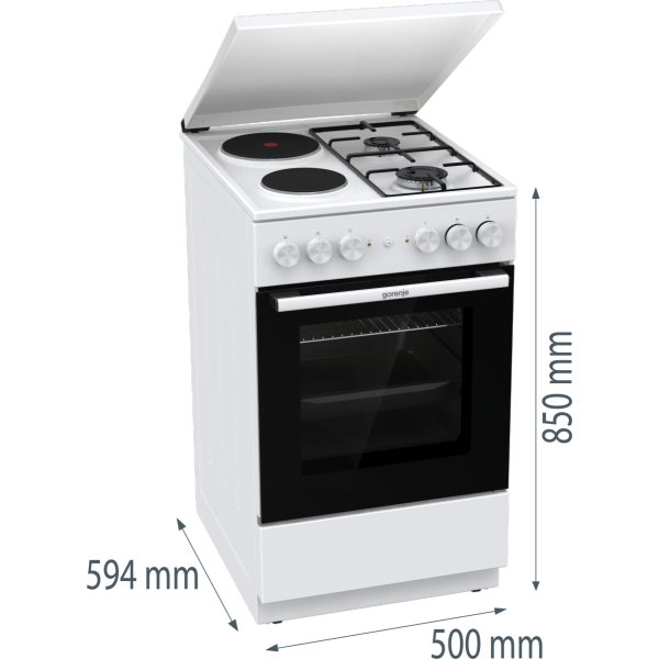 GORENJE šporet GK5A12WG Kombinovani - Image 6