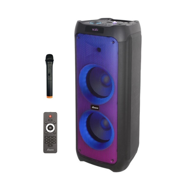 XWAVE Party 1024 Bluetooth zvučnik TWS/100W/FM/USB/TF/AUX/LED color