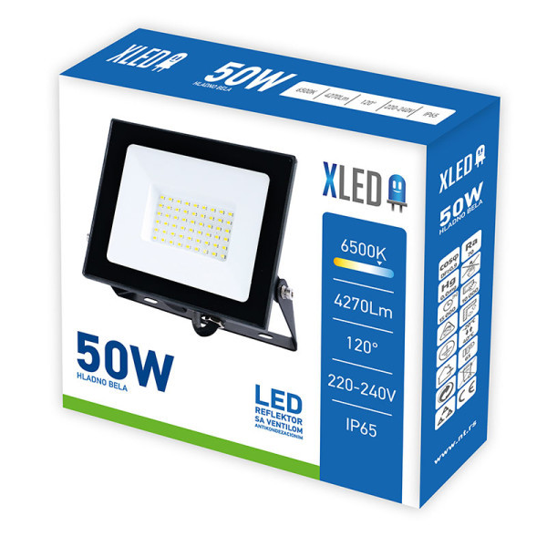 XLED Reflektor 50w crni - Image 2